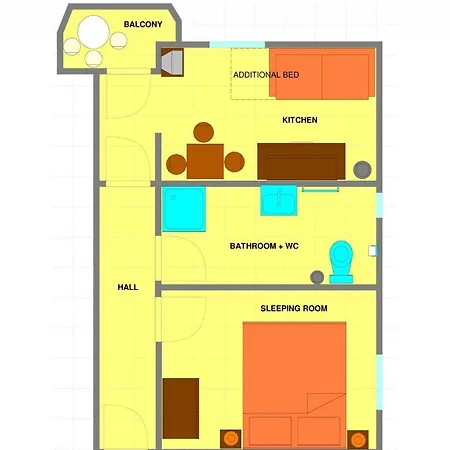Apartament In With Sea View, Balcony, Air Conditioning, Wifi 4623-9 *